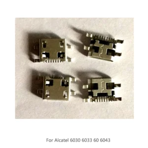 Fot-conector de carga USB para teléfono móvil, base de enchufe de carga con puerto de carga, modelo, One Touch Idol OT 6030 OT6033 OT 6032 6043