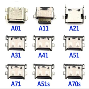 Puerto de conector de carga USB, accesorio para Samsung A10, A20, A02S, A32, A01, A11, A12, A20S, A21, A21S, A30S, A50S, A51, A52, A51S, A71, atacado, 50 unidades por lote